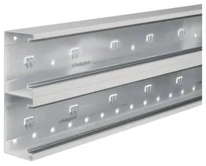 Hager BRS652101D7035 Brüstungskanal Unterteil (L x B) 2000 mm x 210 mm 2 m Grau