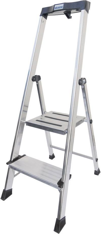 Krause Safety 127921 Aluminium Stufen-Stehleiter Arbeitshöhe (max.): 2.85 m Silber 5.5 kg