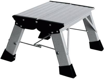 Krause Treppy PlusLine 130327 Aluminium Doppel-Klapptritt klappbar Arbeitshöhe (max.): 2.20 m Silber 1.8 kg