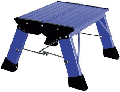 Krause Treppy PlusLine 130341 Aluminium Doppel-Klapptritt klappbar Arbeitshöhe (max.): 2.20 m Blau 1.8 kg