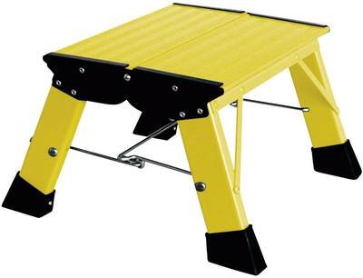 Krause Treppy PlusLine 130334 Aluminium Doppel-Klapptritt klappbar Arbeitshöhe (max.): 2.20 m Gelb 1.8 kg
