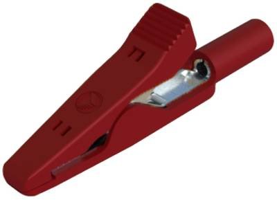 Hirschmann Test & Measurement MA 1 S rt Krokodilklemme Steckanschluss 2 mm Ohne Messkategorie Rot