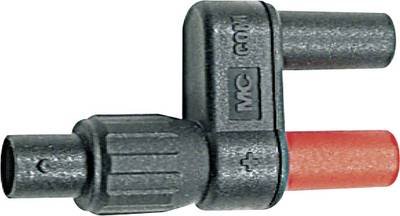 Stäubli XF-BB/4 Messadapter BNC-Buchse - Buchse 4 mm berührungssicher Schwarz, Rot