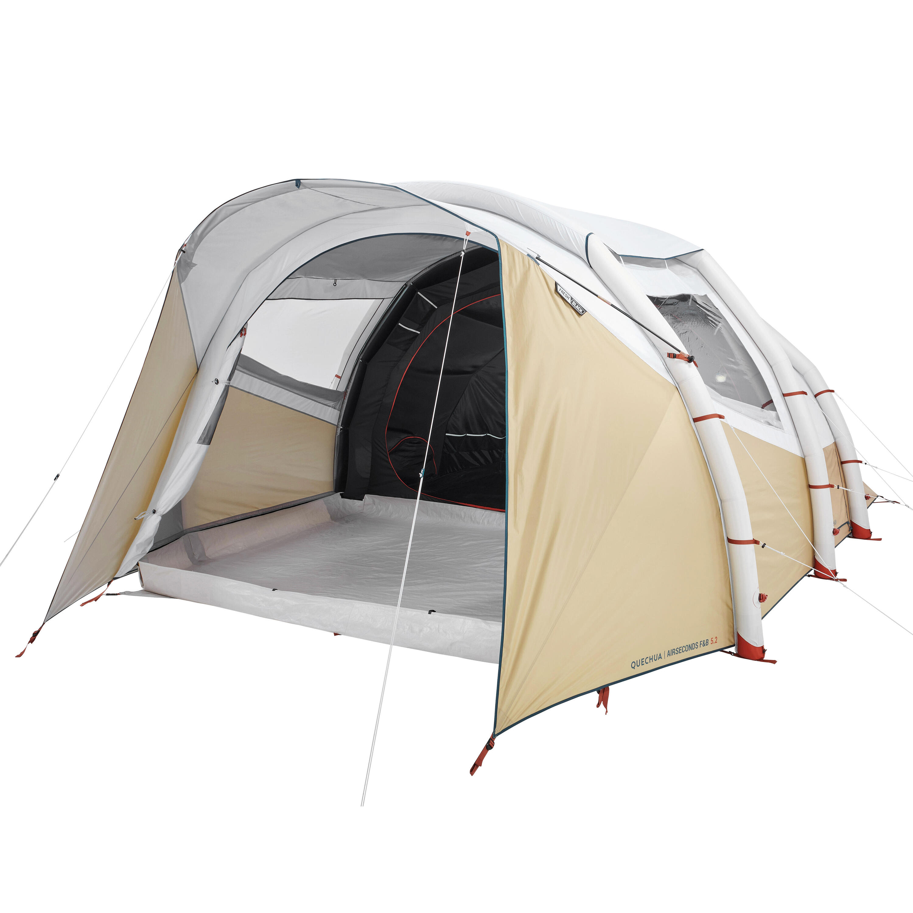 QUECHUA Tienda de campaña familiar 5 personas hinchable Quechua Airseconds 5.2 F&B