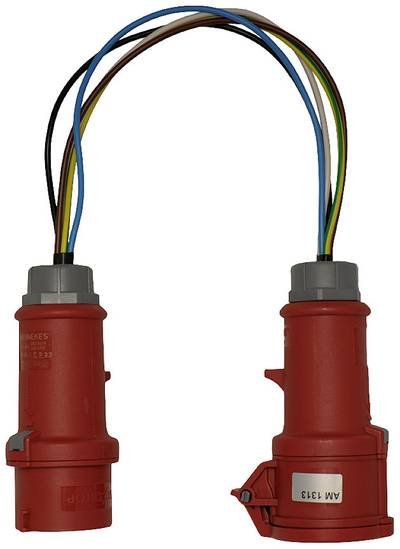 Metrel A 1389 Messadapter CEE-Kupplung 16 A 5polig - CEE-Stecker 16 A 5polig
