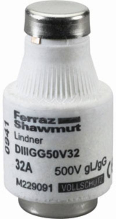 Mersen 00598.063700 Diazed-Sicherung Sicherungsgröße = DIII 63 A 500 V