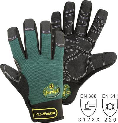 FerdyF. 1990-9 Mechanics COLD WORKER Clarino®-Kunstleder Montagehandschuh Größe (Handschuhe): 9, L EN 388, EN 407 CAT II