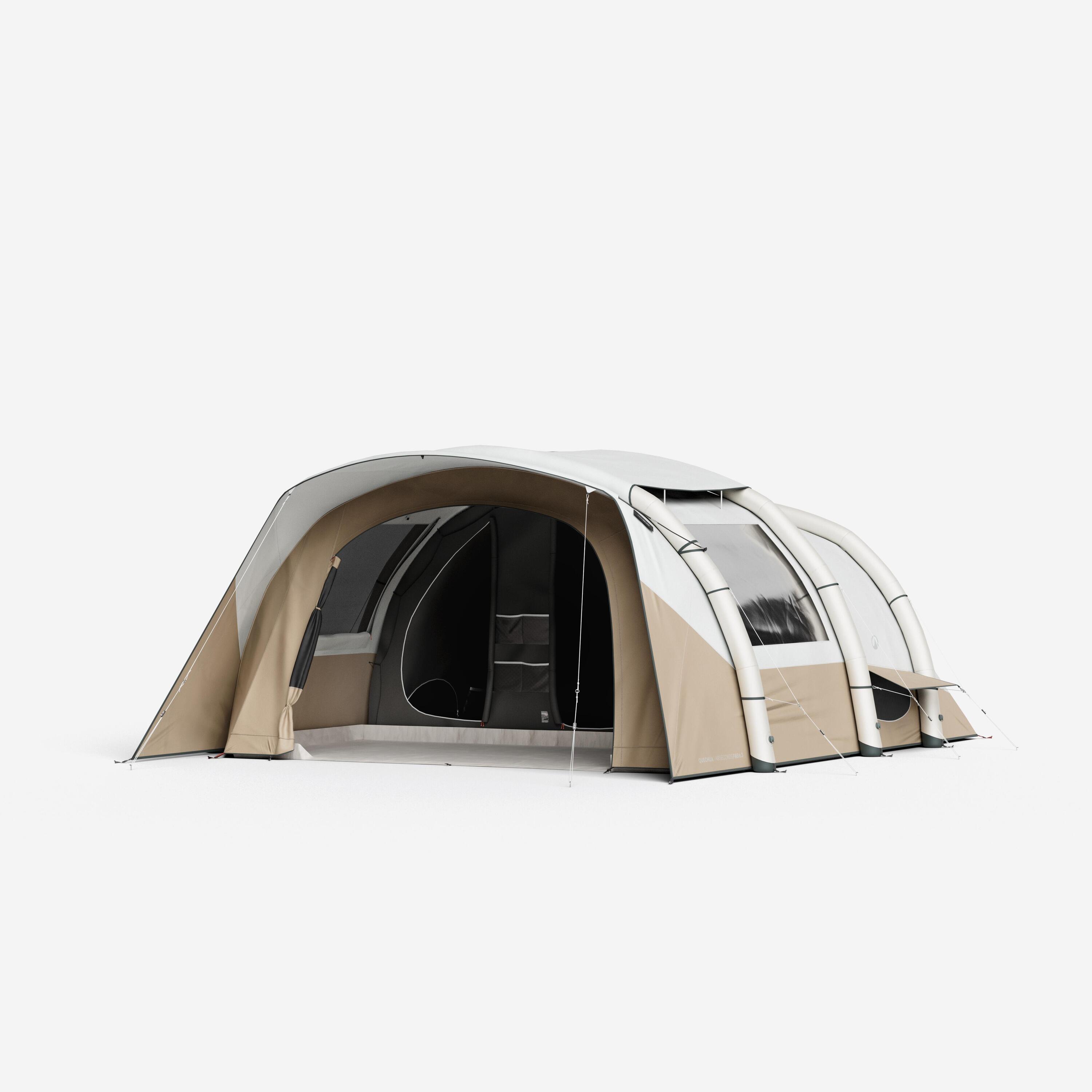 QUECHUA Tienda campaña hinchable 6 personas 3 habitaciones Fresh&Black, Air Seconds 6.3