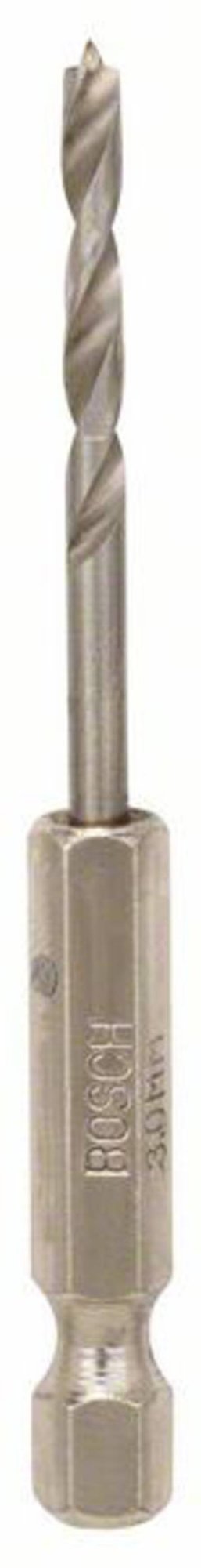 Bosch Accessories 2608595519 Holz-Spiralbohrer 3 mm Gesamtlänge 74 mm 1/4" (6.3 mm) 1 St.