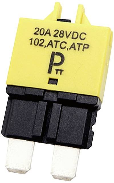 PARTS PTT Circuit Breaker Standard, type 3, Manual Reset, 20A C001-102-0095 Sicherungsautomat 20 A Gelb 1 St.