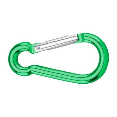 dörner + helmer 4815814 Karabinerhaken Aluminium grün eloxiert 80 mm 12 St.