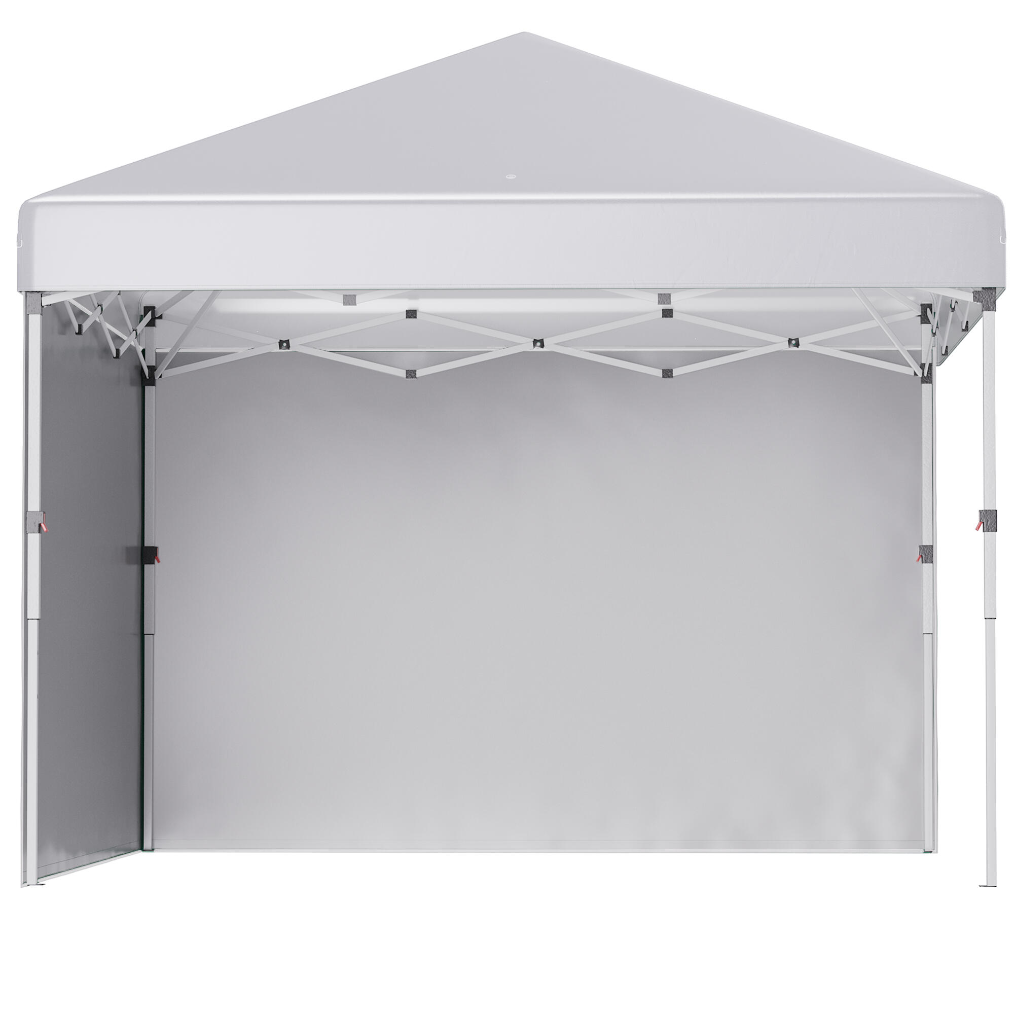 OUTSUNNY Carpa eventos deportivos Outsunny 297x297x288 cm Blanco