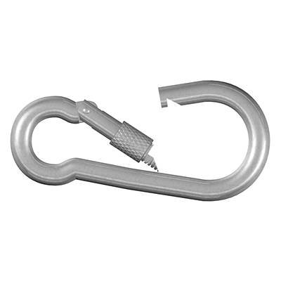 dörner + helmer 4815164 Karabinerhaken mit Schraube galvanisch verzinkt 60 mm 20 St.