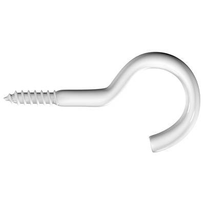 dörner + helmer 4811514 Schraubhaken verzinkt weiß 100 mm 12 St.