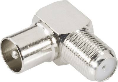 BKL Electronic 0403133 0403133 Koax-Adapter Koax-Stecker - F-Buchse 1 St.
