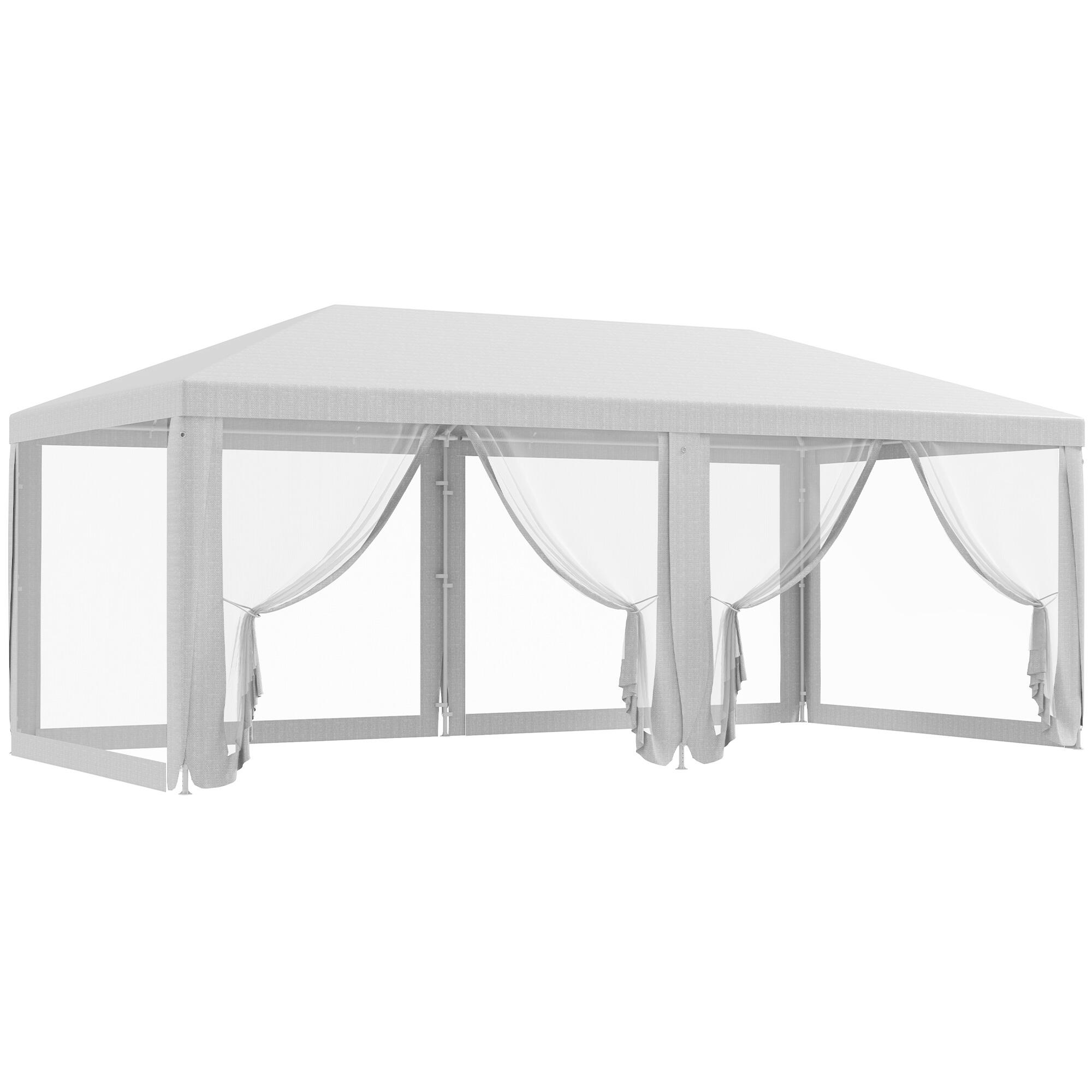 OUTSUNNY Carpa para eventos deportivosOutsunny 585x295x255 cm Blanco