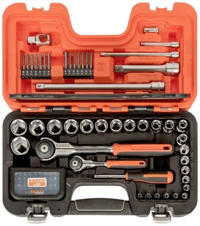 Bahco SW79 Kraft-Steckschlüsseleinsatz-Set 1/2", 1/4"