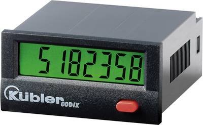 Kübler Automation Kübler Automation Kübler Automation Impulszähler Codix 130 (Batterie), Einbaumaße 45 x 22 mm, N/A, Ein