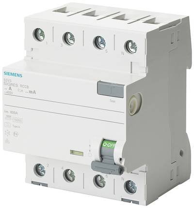 Siemens 5SV36476KK12 5SV3647-6KK12 FI-Schutzschalter A 80 A 0.3 A 400 V