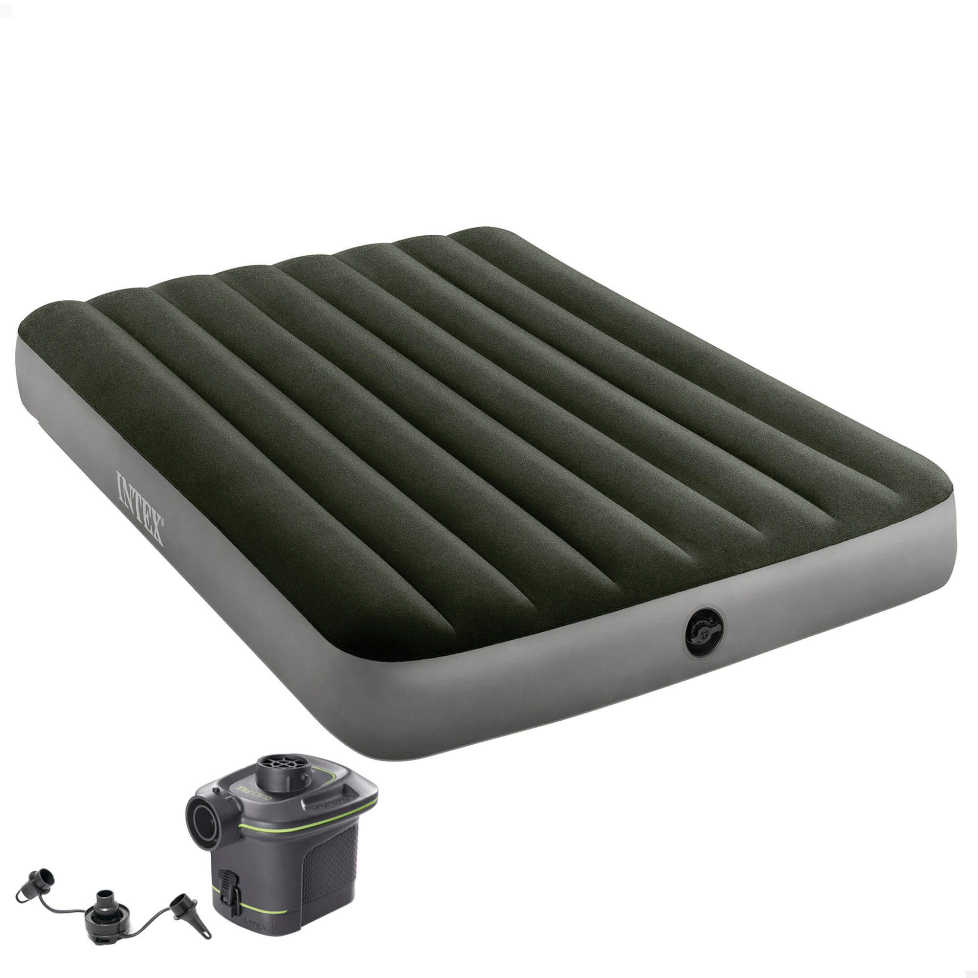 INTEX Colchón hinchable doble con hinchador prestige downy fiber-tech INTEX - CD