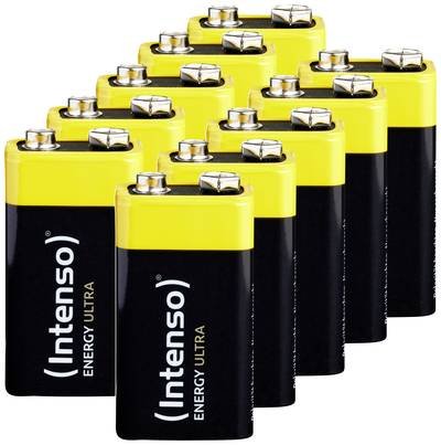 Intenso 7501451MP 9 V Block-Batterie Alkali-Mangan 560 mAh 9 V 10 St.