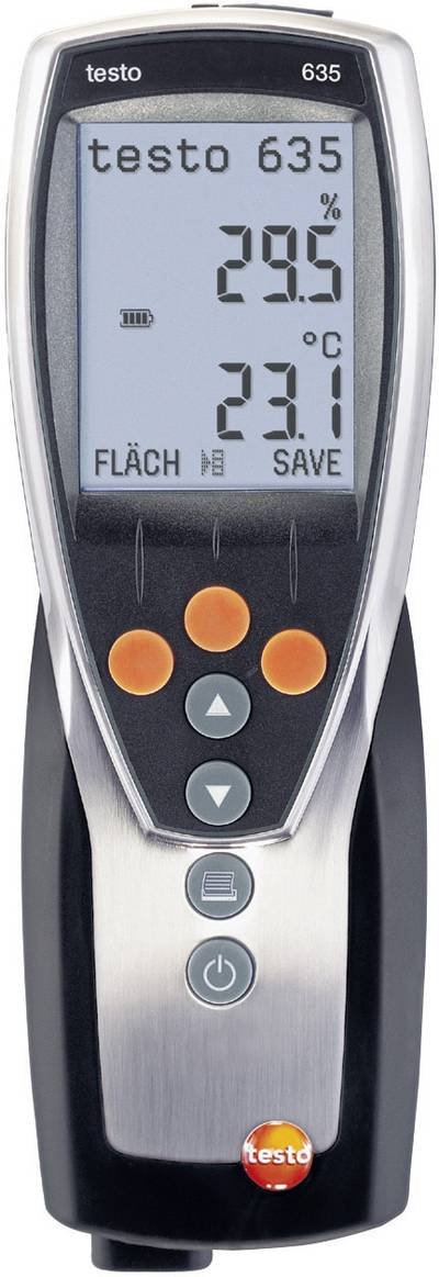 testo 635-1 Luftfeuchtemessgerät (Hygrometer) 0 % rF 100 % rF Taupunkt-/Schimmelwarnanzeige
