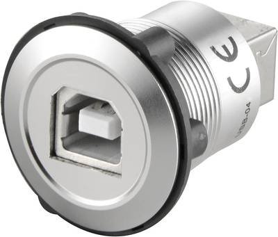 TRU COMPONENTS USB-03 USB-Einbaubuchse 2.0 Buchse, Einbau USB-Buchse Typ B auf USB-Buchse Typ A Inhalt: 1 St.