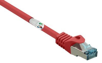 Renkforce RF-5043970 RJ45 Netzwerkkabel, Patchkabel CAT 6a S/FTP 5.00 m Rot Flammwidrig 1 St.