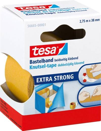 tesa EXTRA STRONG 56665-00001-01 Doppelseitiges Klebeband tesa® Bastelband Transparent (L x B) 2.75 m x 38 mm 1 St.