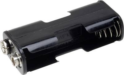 TRU COMPONENTS BH-322-1B Batteriehalter 2x Mignon (AA) Druckknopfanschluss