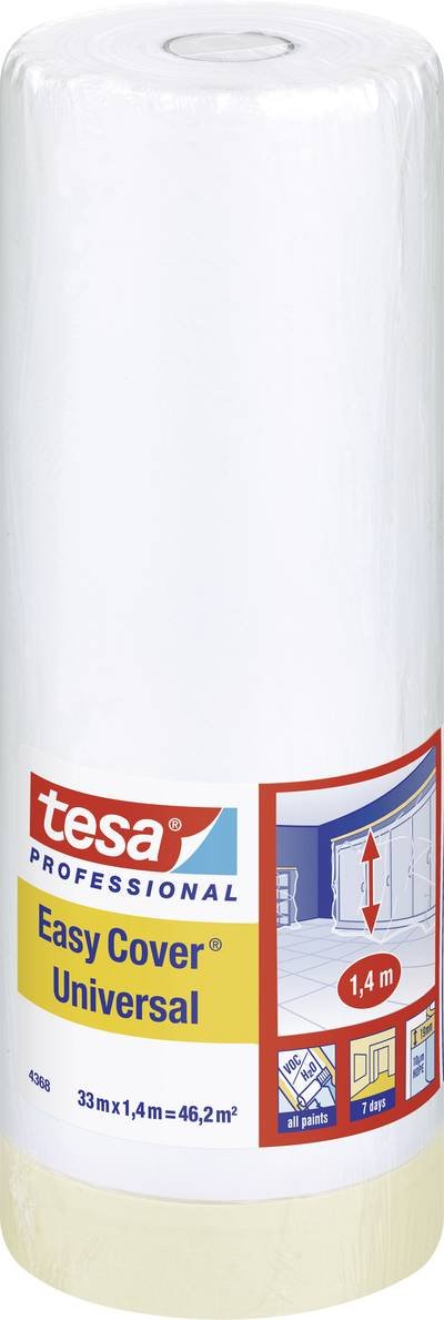 tesa 04368-00009-02 Abdeckfolie tesa Easy Cover® Hellbraun (L x B) 33 m x 1.4 m 1 St.