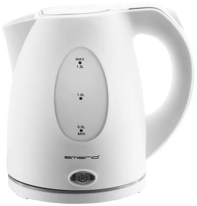 EMERIO WK-106468.13 Wasserkocher schnurlos Weiß Fassungsvermögen: 1.3 l