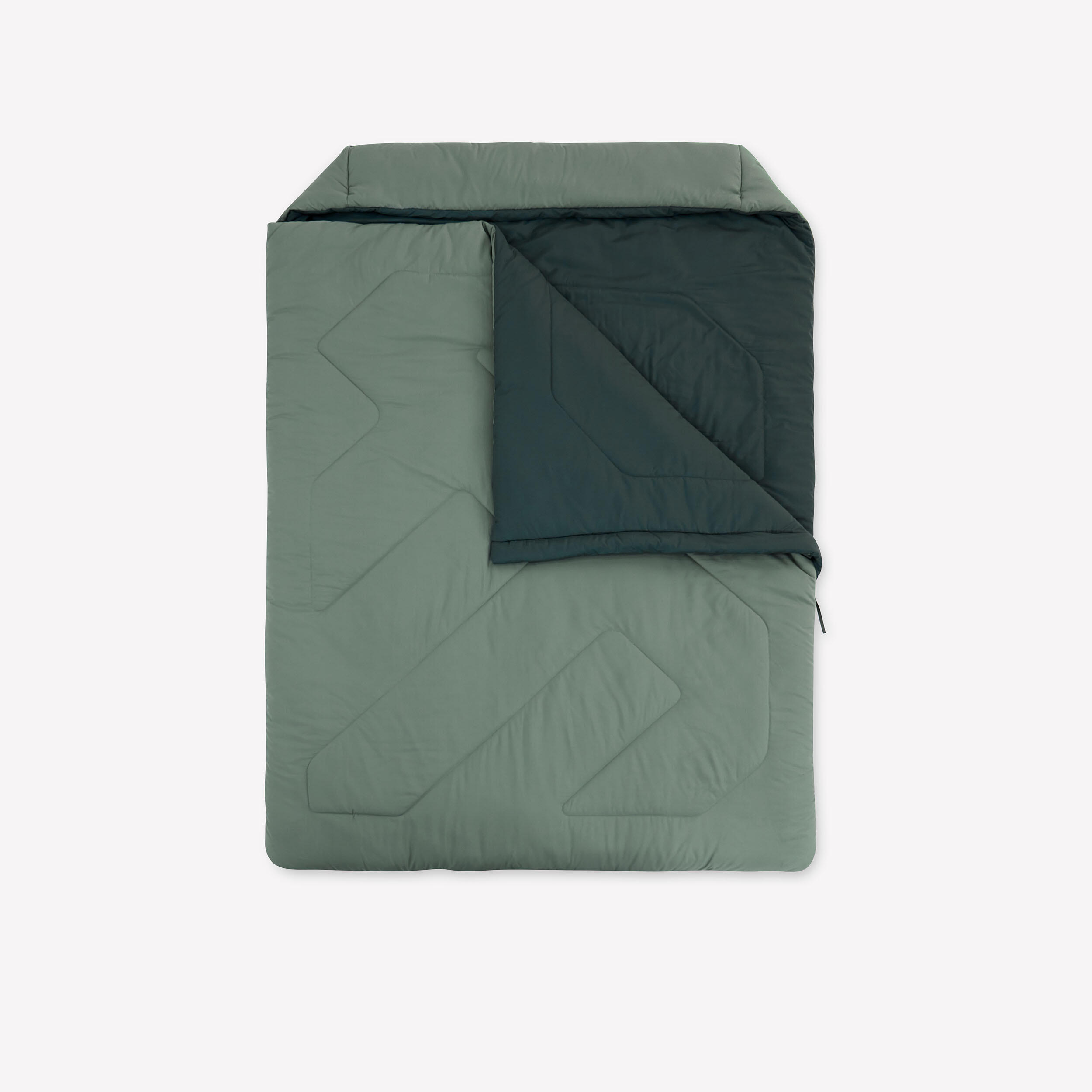 QUECHUA Saco de dormir doble 0ºC transformable en edredón Quechua Comfort