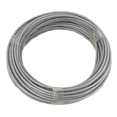 Stahlseil verzinkt (Ø x L) 4 mm x 20 m dörner + helmer 190384 Grau