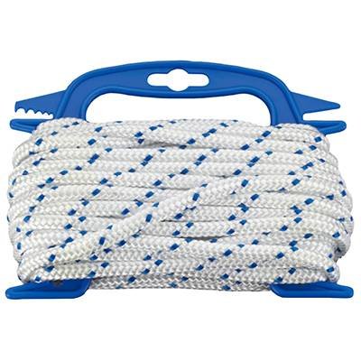 Polypropylenschnur geflochten (Ø x L) 8 mm x 10 m dörner + helmer 190310 Weiß, Blau