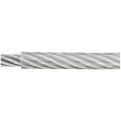 Stahlseil verzinkt (Ø x L) 4 mm x 90 m dörner + helmer 190039 Grau