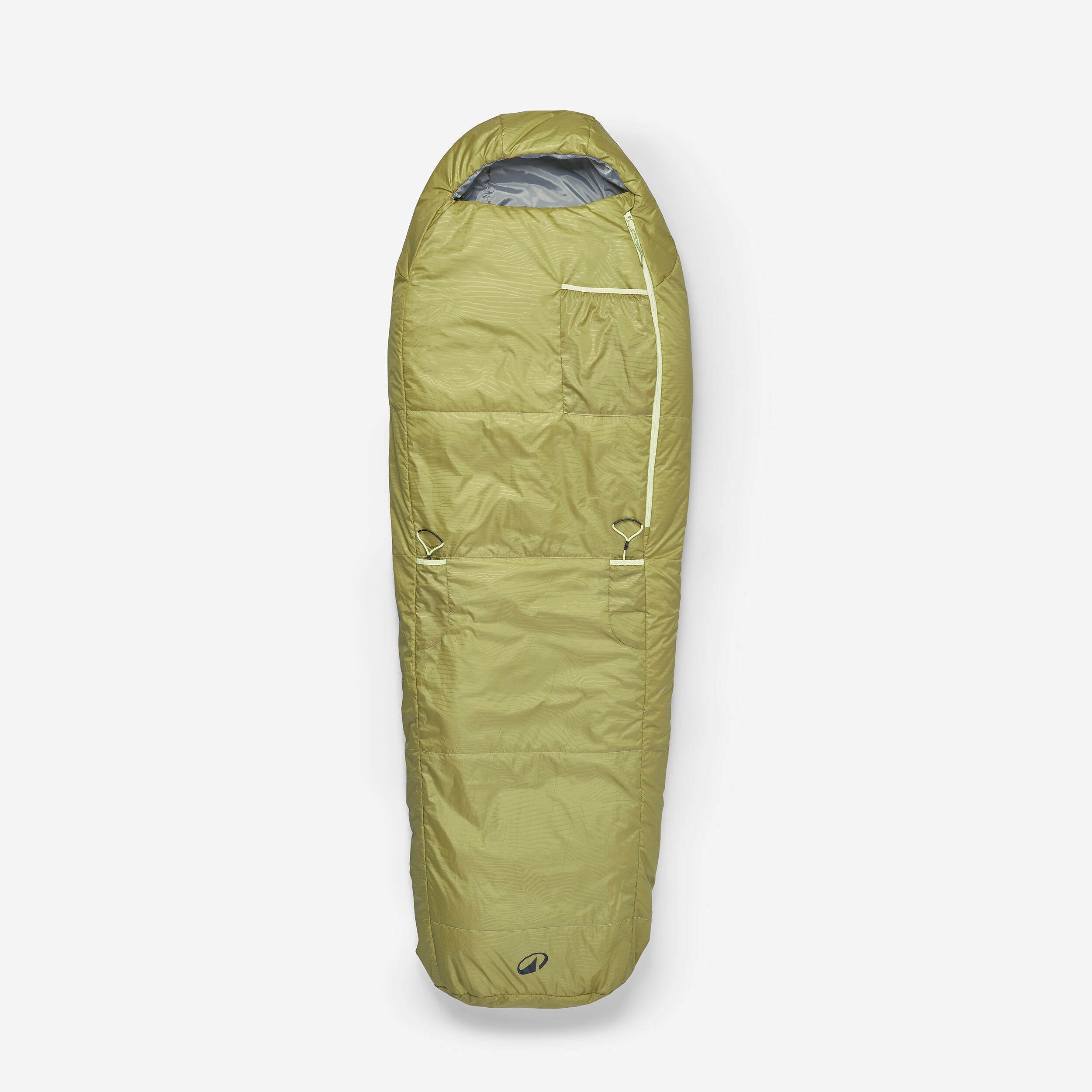 QUECHUA Saco de dormir niños 10 °C, ligero y compacto, caqui