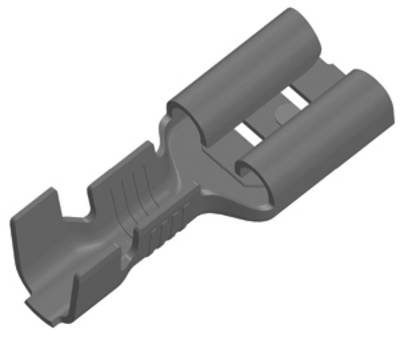 Vogt Verbindungstechnik 3831v.67 Flachsteckhülse Steckbreite: 6.30 mm Steckdicke: 0.80 mm 180 ° Unisoliert Zinn 500 St.
