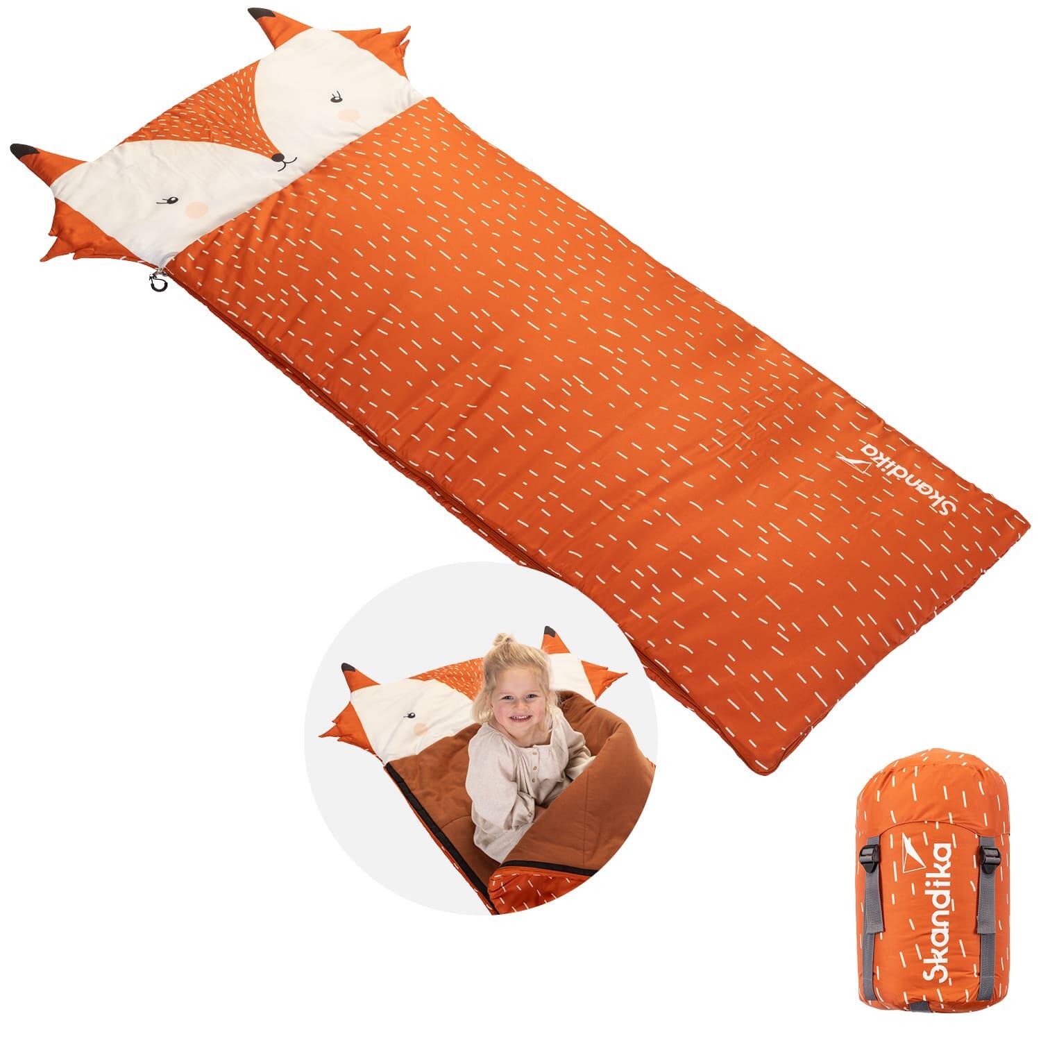 SKANDIKA Saco de dormir infantil Soti - para niños de hasta 150 cm - algodón de franela