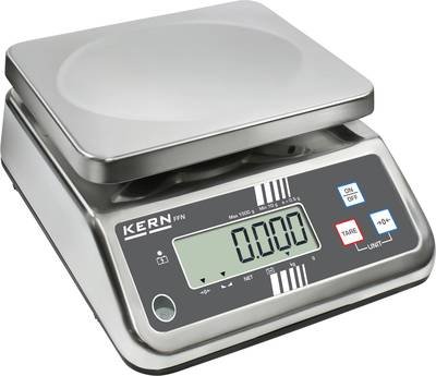 Kern FFN 25K5IPN Tischwaage Wägebereich (max.) 25 kg Ablesbarkeit 5 g akkubetrieben, über Steckernetzteil Silber