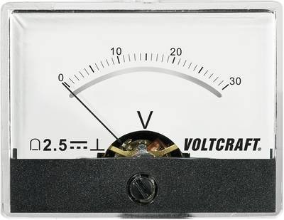 VOLTCRAFT AM-60X46/30V/DC AM-60X46/30V/DC Einbau-Messgerät AM-60X46/60V/DC 30 V Drehspule