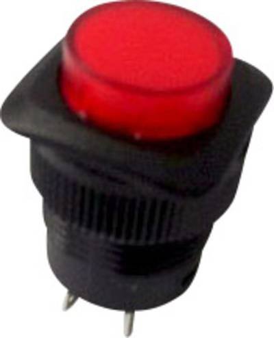 TRU COMPONENTS 1587743 TC-R13-508BL-05RT Druckschalter 250 V/AC 1.5 A 1 x Aus/Ein rastend Rot 1 St.