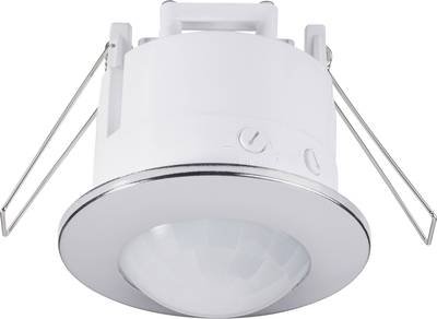 Renkforce 1289331 Decke, Einbau PIR-Bewegungsmelder 360 ° Relais Chrom IP20