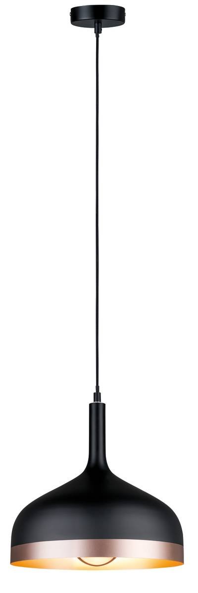 Paulmann Neordic Embla 79629 Pendelleuchte LED E27 20 W Schwarz, Kupfer matt