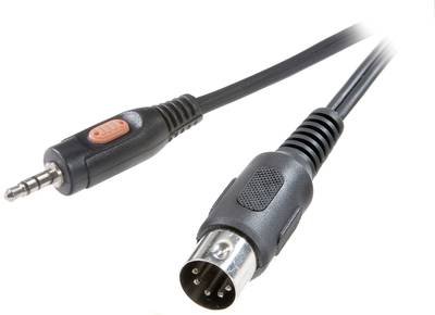 SpeaKa Professional SP-7869804 DIN-Anschluss / Klinke Audio Anschlusskabel [1x Diodenstecker 5pol (DIN) - 1x Klinkenstec