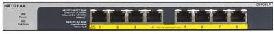 NETGEAR GS108LP-100EUS Netzwerk Switch RJ45 GS108LP-100EUS 8 Port PoE-Funktion