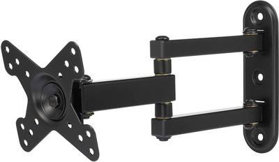 SpeaKa Professional Monitor-Wandhalterung SP-MO-03 1 Display(s) 25,4 cm (10") - 81,3 cm (32") Schwarz Neigbar, Schwenkba