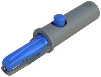 Hirschmann Test & Measurement AK 10 Krokodilklemme Blau Klemmbereich max.: 6 mm Länge: 53 mm 1 St.