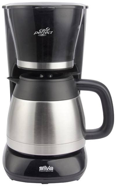Silva Homeline KA-T 4505 sw Kaffeemaschine Schwarz, Inox Fassungsvermögen Tassen=10 Isolierkanne
