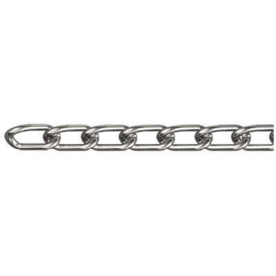 dörner + helmer 171642 Geschweisste Ringkette Nickel Stahl vernickelt 10 m
